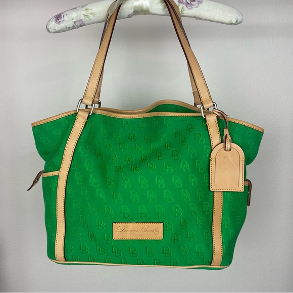 Dooney & Bourke DB Embossed Large Satchel With Cosmetic Case